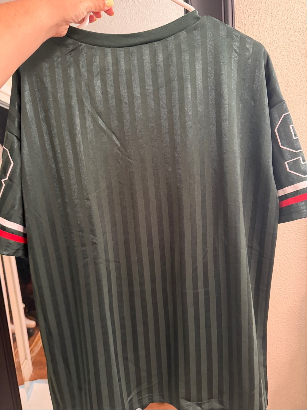 Missguided Dark Green Mexico Graphic Soccer Tee with Red Accent - Picture 11 of 11